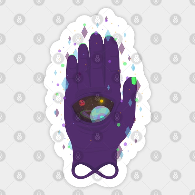Infinity's Hand Sticker by BadOdds